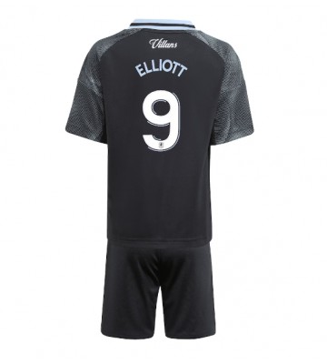Aston Villa Harvey Elliott #9 Replika Babytøj Udebanesæt Børn 2025-26 Kortærmet (+ Korte bukser)